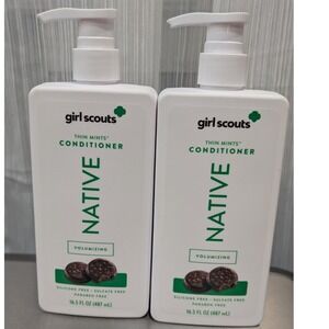 Native Girl Scouts Thin Mints Volumizing Conditioner 16.5 oz Set/2 Ltd Edition